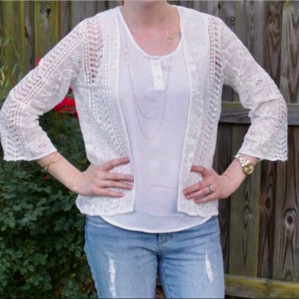 Stitch Fix Darian Paisley Lace Kimono Papermoon